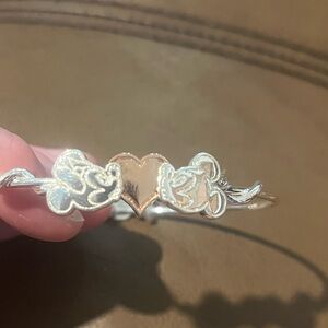 Kissing Mickey and Minnie silver Alex and Ano bracelet